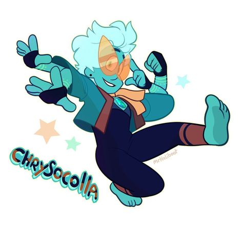 Chrysocolla Steven universe gemsona by mrhaliboot << I have no I idea who this is  a fusion of, but I love it! mrhaliboot is one of my fav artists Steven Universe Gemsona, Fusion Design, This Guy, Steven Universe, Emerald, Universe, Gems, Deviantart, Tumblr