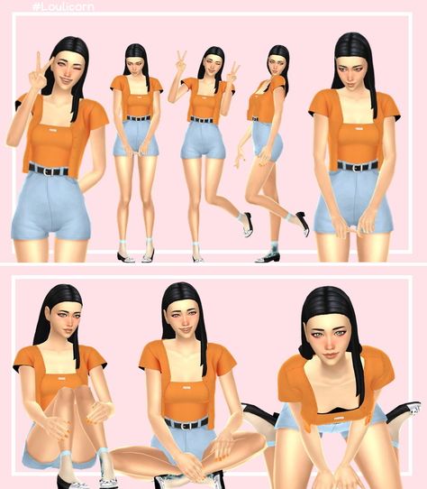 GALLERY - SECONDARY ------------------------------------- Download the poses : MediaFire / SFS Please tag me if you use my poses (#loulicorn) Sims 4 Gallery Poses, Gallery Poses, Sims 4 Gallery, Sims 4 Game Mods, Sims 4 Cas, Sims 4 Game, Cartoon Faces, Sims 4 Cc Finds, Ts4 Cc