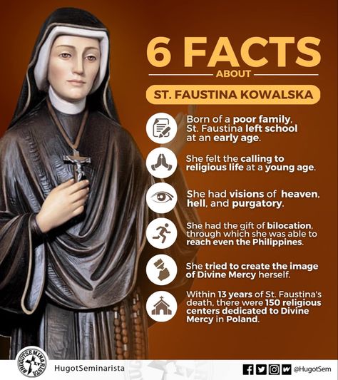 St Faustina Feast Day, Saint Faustina Kowalska, St Faustina Diary, Saint Faustina, St Faustina Kowalska, Chapel Veil Catholic, Faustina Kowalska, St Maria, St Faustina