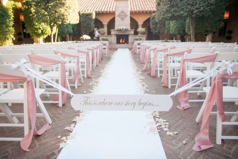 We are going to make this sign to block off our aisle prior to the ceremony. Wedding Aisle Entrance Decor, Wedding Ceremony Chairs, Ceremony Decorations Outdoor, Wedding Aisle Outdoor, White Folding Chairs, Villa Siena, Wedding Ceremony Decorations Outdoor, Wedding Isles, Decoration Evenementielle