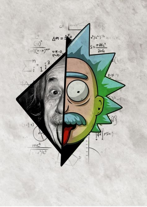 Einstein Tattoo Design, Rick And Morty Realistic, Microrealistic Tattoo, Microrealism Tattoo Design, Rick And Morty Tattoo Design, Albert Einstein Tattoo, Einstein Tattoo, Rick And Morty Wallpaper, Microrealism Tattoo