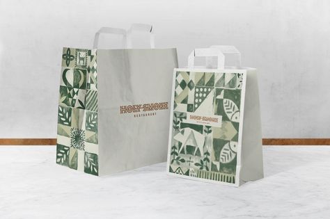 Igor Hrupin on Behance Natural Beauty Products Packaging, Bar Restaurant Design, Architecture Restaurant, Travel Doodles, Restaurant Identity, Mailer Design, Paper Bag Design, Design Café, Collateral Design