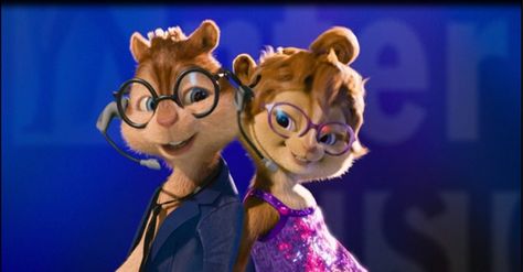 Simon and Jeanette Simon And Jeanette, Alvin And Chipmunks Movie, Bed Romance, Chipmunks Movie, The Chipettes, Animated Movies For Kids, Disney Collage, Alvin And The Chipmunks, Kid Movies