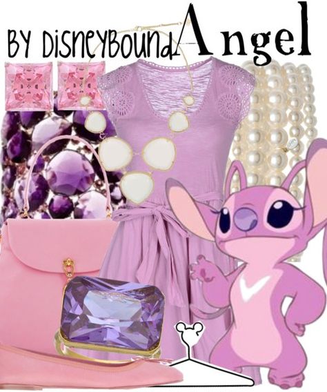 Love Stitch And Angel Outfit, Stitch Disneybound, Disney Closet, Disneybound Ideas, Disneybound Outfits, Disney Themed Outfits, Cute Disney Outfits, Disney Bounds, Famous Characters