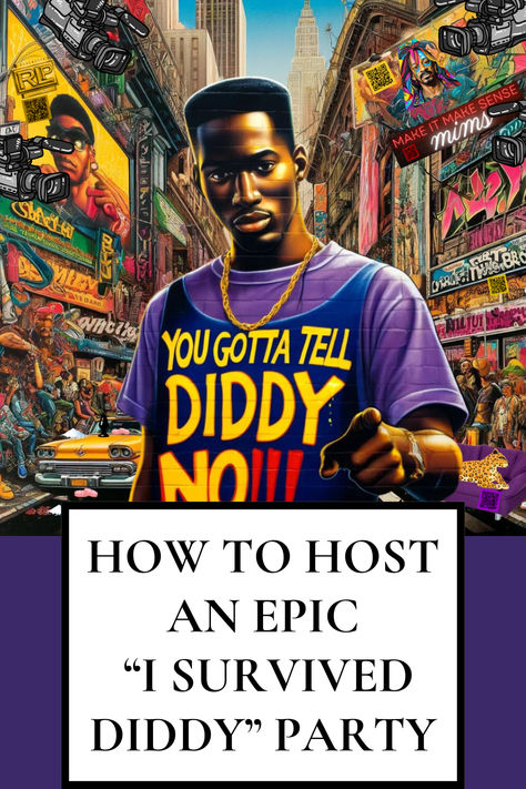 Looking for a hilariously unforgettable way to celebrate Halloween this year? Look no further! Host an EPIC "I Survived Diddy" party, blending cheeky fun with a nod to the latest headlines surrounding Sean "Diddy" Combs. From court summons invitations to scandal-themed games, this guide will help you throw a party that's sure to be the talk of the town.  Get ready for a night of laughter, mystery, and a touch of legal drama – all in good fun! Diddy Party Invite, White Party Theme, Sean Diddy Combs, Sean Combs, Diddy Combs, Halloween Bash, Halloween This Year, Halloween Party Themes, Throw A Party