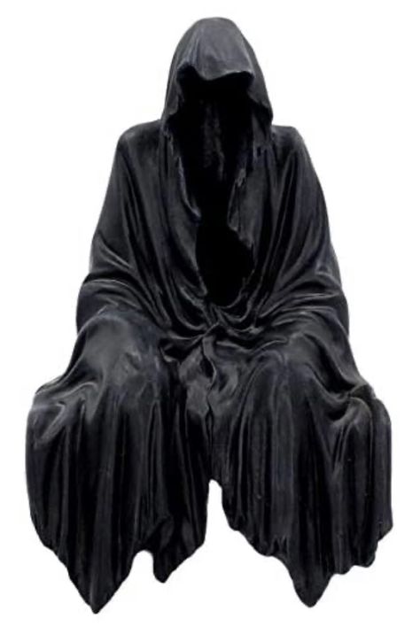 Reaper Statue, Dark Reaper, Home Accessories Uk, Dark Deco, Pagan Decor, Black Cloak, Gothic Home, 다크 판타지, Gothic Accessories