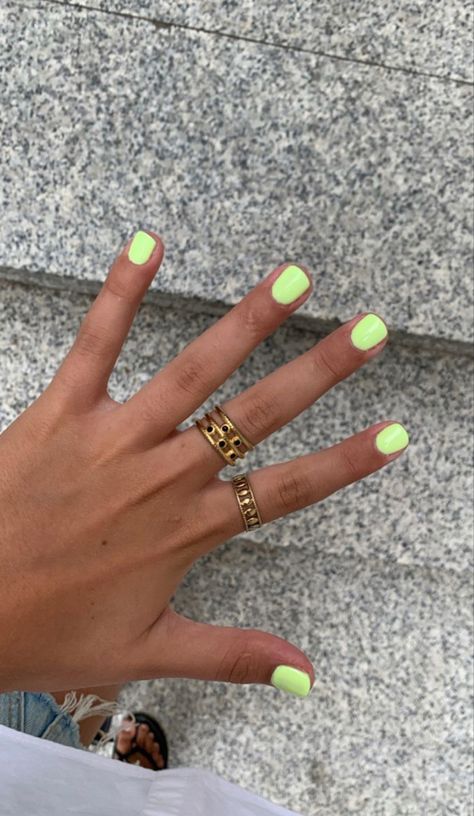 Short Gel Nails Summer Bright Orange, Bright Nail Colors Summer, Vacation Nails Beach Puerto Rico, Gel Shellac Nails Summer, Halle Sandburg Nails, Vacation Nails Natural Nail, Super Short Gel Nails Summer, Super Short Natural Nails, Fun Colored Nails