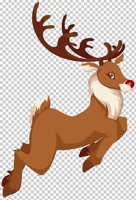 Rudolph Illustration, Christmas Rudolph, Christmas Clip Art, Santa Claus Reindeer, Free Clipart Images, New Years Background, Baby Clip Art, Rudolph The Red, Red Nosed Reindeer