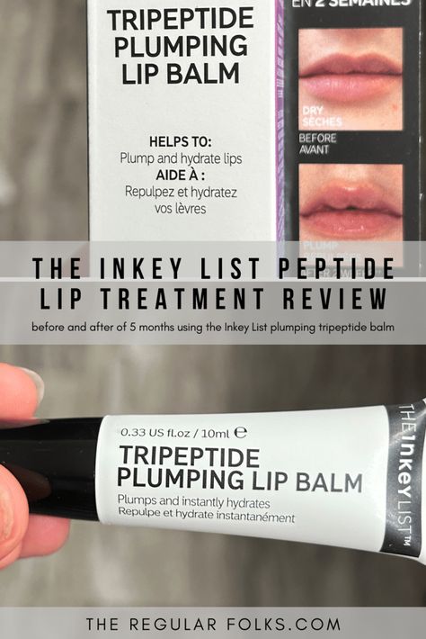 Lip plumper before and after, lip plumping, beauty products review, lip plumping balm Lip Plumper Gloss, Lip Plumping Balm, The Inkey List, Inkey List, Plump Lips, Products Review, Lip Filler, Lip Plumping, Plumping Lip Gloss