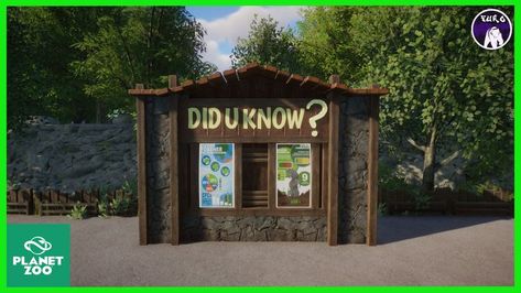 A Planet Zoo education board just for you! Available in my collection on Steam: https://steamcommunity.com/sharedfiles/filedetails/?id=2914193146 Planet Zoo Taiga, Planet Zoo Staff Area, Planet Zoo Layout, Planet Zoo Layout Ideas, Planet Zoo Entrance Ideas, Planet Zoo Habitat, Planet Zoo Habitat Ideas, Planet Zoo Inspiration, Planet Games