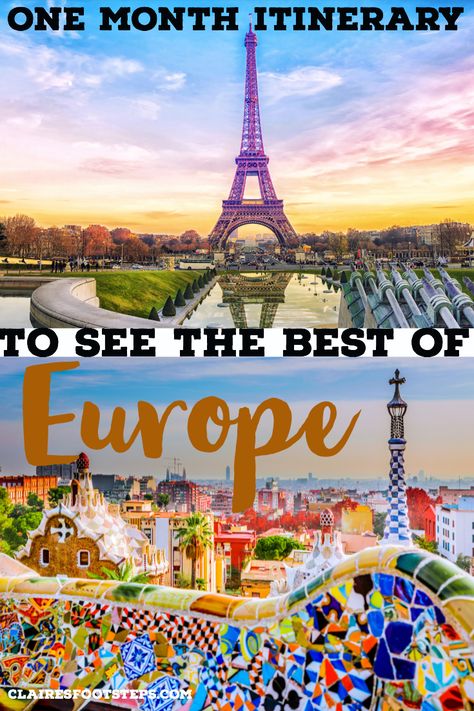 Your Perfect 1 Month Europe Travel Itinerary | Claire's Footsteps #westerneurope #easterneurope #spain #germany #switzerland #lithuania #latvia #poland #france #EUROPE Backpacking Europe Itinerary, Europe Travel Itinerary, Month In Europe, Europe Itinerary, Travel Humor Quotes, Itinerary Ideas, Europe Trip Itinerary, Europe Itineraries, Outdoors Tattoo