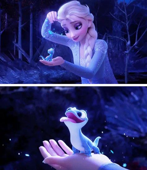 Adorable!! Kinda excited for this sequel guys... Elsa And Bruni, Frozen Fire Spirit, Elsa Moodboard, Frozen 2 Fire Spirit, Fire Spirit, Olaf's Frozen Adventure, Disney Frozen Party, Disney Frozen 2, Walt Disney Animation