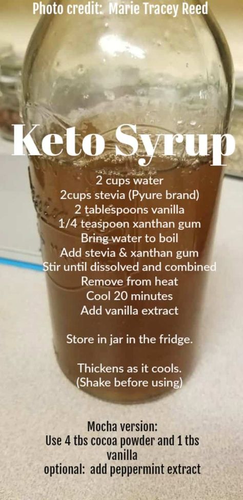 Keto Syrup Recipe, Keto Simple Syrup, Keto Syrup, Keto Simple, Simple Syrup Recipe, Desayuno Keto, Keto Sauces, Desserts Keto, Simple Syrup Recipes