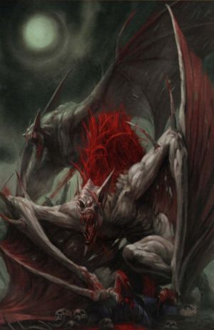 Varghiest Angel Demon, Vampires And Werewolves, Ange Demon, Vampire Art, Age Of Sigmar, World Of Darkness, Warhammer Art, Fantasy Races, Fantasy Monster