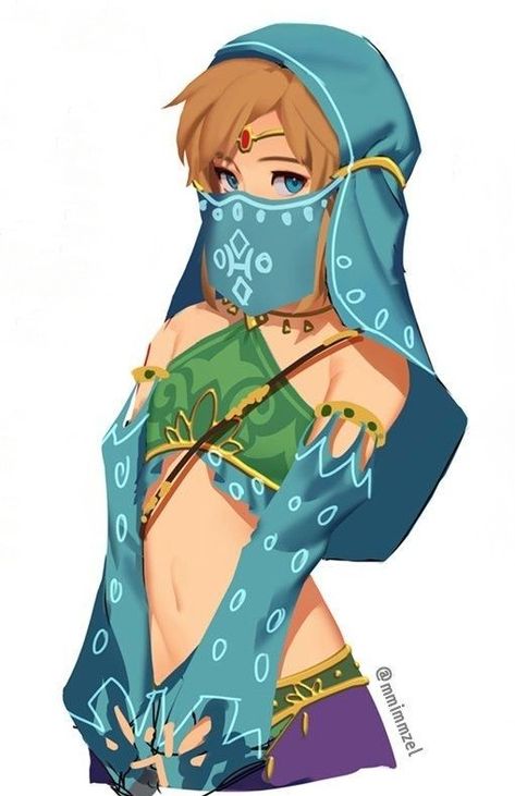 Link could have probably passed as female without the special clothing anyways Things To Buy At Costco, Gerudo Link, Link Art, Link Zelda, Zelda Art, Legend Of Zelda Breath, Zelda Breath, Twilight Princess, Cartoon Games