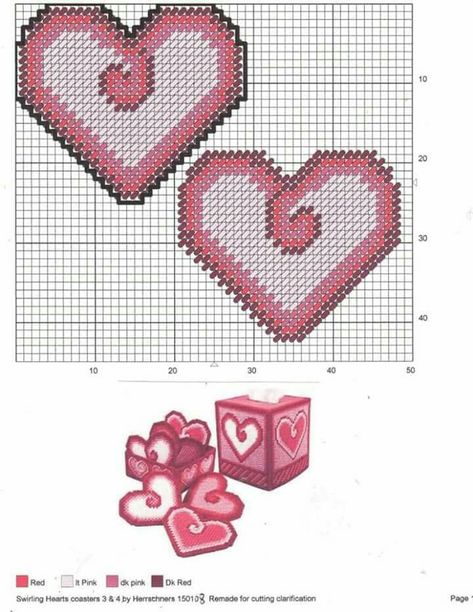 Plastic Canvas Heart Patterns Free, Plastic Canvas Valentines Day Patterns, Plastic Canvas Valentine Patterns, Girly Ornaments, Canvas Magnets, Valentines Coasters, Coaster Patterns, Plastic Canvas Letters, Canvas Coasters