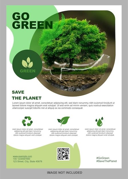 Template | Premium Vector #Freepik #vector #green-flyer #green-brochure #eco-flyer #save-environment Save Environment, Eco Green, Instagram Board, Eco Design, Vector Template, Living Environment, Urban Planning, Glam Dresses, Save The Planet