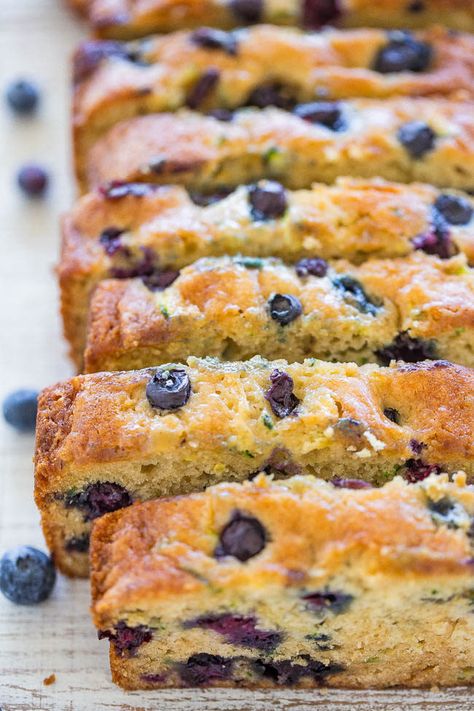 Blueberry Zucchini Bread, Blueberry Zucchini, Banana Zucchini, Mixer Recipes, Blueberry Bread, Zucchini Bread Recipes, Blueberry Recipes, Banana Blueberry, Easy Bread Recipes