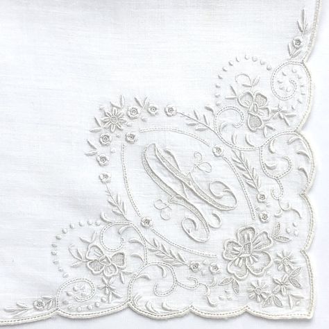 Whitework Embroidery, Bride Birthday, Ecru Color, Fine Linen, Something Old, Old And New, Lovely Gift, Hand Embroidered, Scarf Accessory