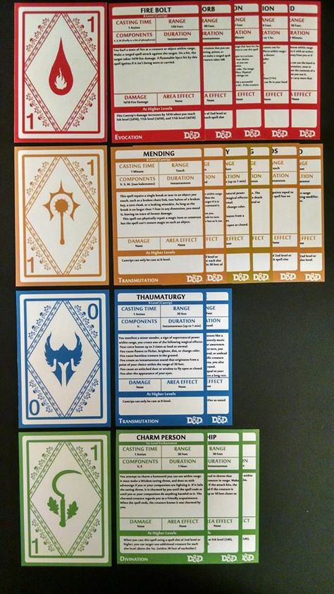 D&d Spell Cards, Dnd Spell Cards Template, Spell Cards Dnd, Dnd Calendar, Game Cards Design, Dnd Item Cards, Dnd Notebook Ideas, Dnd 5e Spell Cards, Journal Character