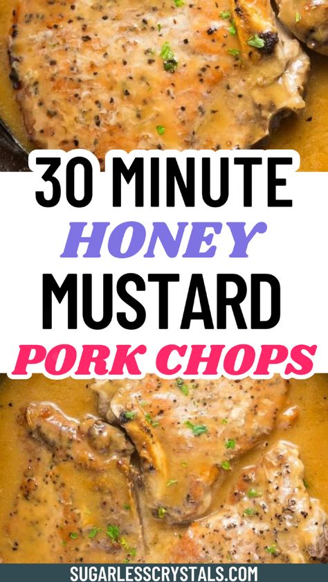 Discover the perfect pairing with honey mustard pork chops and rice. This recipe combines tender pork chops with a dijon mustard and honey glaze for a meal that’s both flavorful and satisfying. Whether you’re preparing honey mustard pork chops baked or pan-fried, this dish is easy to make and sure to impress. Add it to your dinner rotation for a new family favorite! Mustard Pork Chops Baked, Pork Chops With Rice, Pork Chops Baked, Honey Glazed Pork Chops, Honey Mustard Pork Chops, Pork Chops And Rice, Honey Mustard Recipes, Mustard Pork Chops, Pork Crockpot Recipes