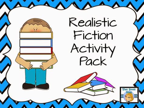 FREE Realistic Fiction Activity Pack that includes an Aurama activity Fiction Anchor Chart, Realistic Fiction Writing, Genre Study, Library Lesson Plans, Third Grade Writing, Books Writing, Literature Activities, 3rd Grade Writing, Realistic Fiction