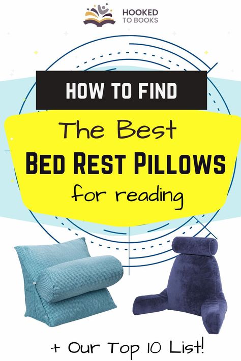 Bed rest pillows for reading help to support your neck and back, making reading in bed extra comfortable. Here are our top choices for 2020. Pillows For Reading In Bed, Book Gadgets, Bed Reading Pillow, Write Book, Reading Corners, Bed Rest Pillow, Types Of Reading, Reading Help, Best Bed