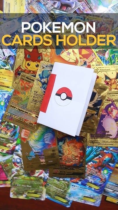 Diy Pokemon Card Holder, Pokemon Binder Diy, How To Make Pokemon Cards, Diy Pokemon Card Binder, Pokemon Cards Diy, Pokemon Shorts, Diy Pokemon Cards, Pokemon Card Binder, Pokemon Origami