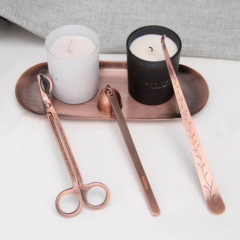 copper candle tools, home decoration, Convenient and practical, can be custom Candle Accessories Decor, Candle Tools, Snuffer Candle, Candle Pics, Lilin Aroma, Candle Lighter, Candle Wick Trimmer, Making Candle, Wick Trimmer