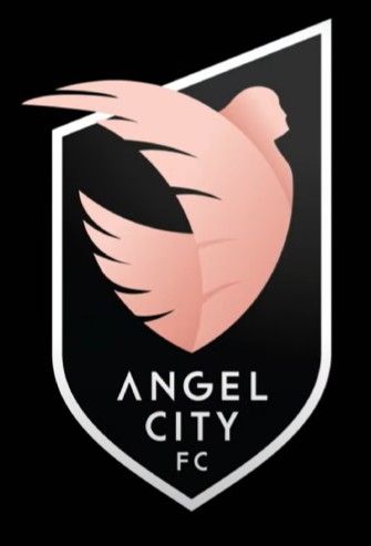 Angel City Fc, Los Angeles Football Club, Black Shield, Free Angel, Angel Figure, Soccer Logo, Soccer League, Sports Logos, Women's Soccer