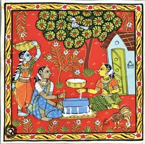 Cherial Paintings, Phad Painting, Gond Painting, Circus Crafts, Indian Artwork, India Painting, Kerala Mural Painting, Kalamkari Painting, Boho Art Drawings