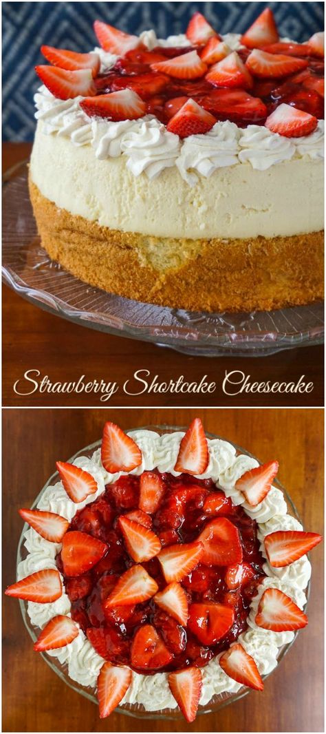 Strawberry Shortcake Cheesecake Recipe, Strawberry Shortcake Cheesecake Bars, Cakes Strawberry, Easy Strawberry Cheesecake, Strawberry Shortcake Cheesecake, Homemade Strawberry Shortcake, Dessert Oreo, Strawberry Dessert Recipes, Strawberry Shortcake Recipes