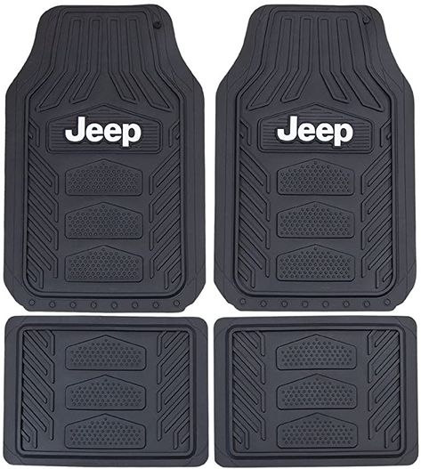 Amazon.com: Plasticolor Jeep Weatherpro 4 Pc. Floor Mat Set: Automotive White Jeep Grand Cherokee, Jeep Swag, Jeep Cherokee Accessories, Auto Jeep, 2002 Jeep Wrangler, Blue Jeep, Jeep Wrangler Accessories, Cool Car Accessories, Wrangler Accessories