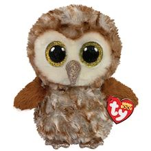 Ty Beanie Boos™ Percy Brown Barn Owl, Medium Ty Beanie Boos Collection, Greta Gris, Ty Plush, Soft Toys Making, Owl Plush, Purple Owl, Beanie Buddies, Ty Beanie Boos, Beanie Boo