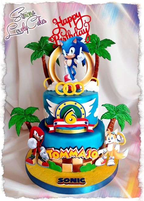 Sonic Hedgehog Cake, Sonic The Hedgehog Birthday Cake, Hedgehog Birthday Cake, Birthday Cake Pinterest, Sonic Birthday Cake, Sonic The Hedgehog Cake, Bolo Sonic, Sonic Cake, Hedgehog Cake