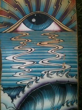 Third Eye // Black Hole Sun // Sunset over Water // Visionary Psychedelic Trippy Art Third Eye Opening Art, Abstract Eye Art, Ocean Eyes Drawing, Eye Art Abstract, Third Eye Wallpaper, Third Eye Drawing, Eyes Abstract, Dragon Teeth, Abstract Eyes