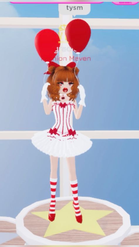 Annabelle Dti Outfit, Dress To Impress Pennywise, Dti Roblox Halloween, Halloween Dress To Impress No Vip, Dti Creepy Carnival, Pennywise Dress To Impress, Scary Dress To Impress, Dress To Impress Halloween, Halloween Dress To Impress