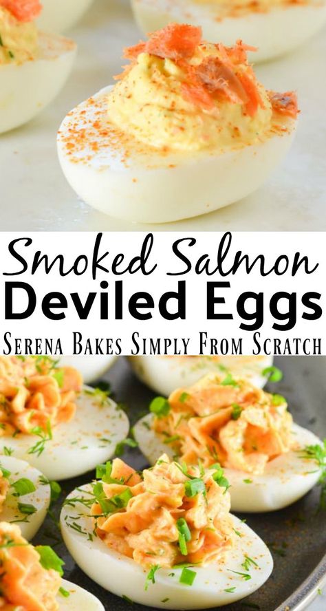 Smoked Salmon Deviled Eggs, Salmon Deviled Eggs, Easy Thanksgiving Recipes Appetizers, Salmon Smoked, Thanksgiving Deviled Eggs, Spicy Deviled Eggs, Deviled Eggs Recipe Easy, Classic Deviled Eggs, Keto Deviled Eggs