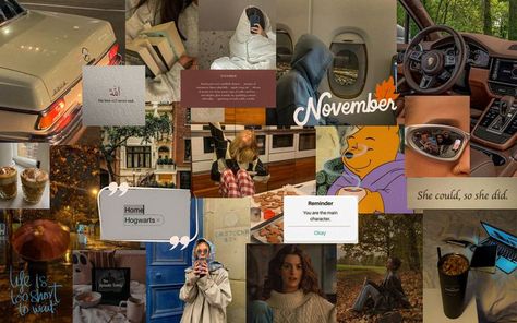 November Laptop Wallpaper, Wallpaper Desktop Collage, November Wallpaper Desktop, Thanksgiving Desktop Wallpaper, Desktop Collage, November Wallpaper, Cute Laptop Wallpaper, Mac Wallpaper, Cute Simple Wallpapers