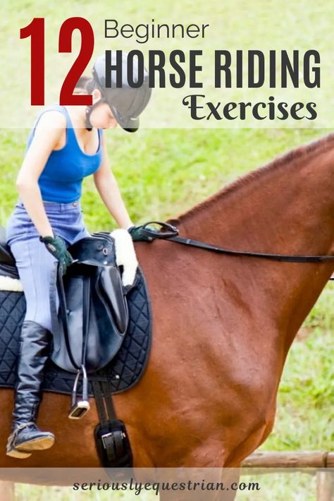 Easy Jumping Exercises For Horses, Riding Exercises For Beginners, Beginner Horse Riding Exercises, Exercise For Equestrians, Exercises For Horseback Riders, Horseback Riding Lesson Plans, Beginner Riding Lesson Plans, Horseback Riding Exercises, Horse Riding Lessons Plans