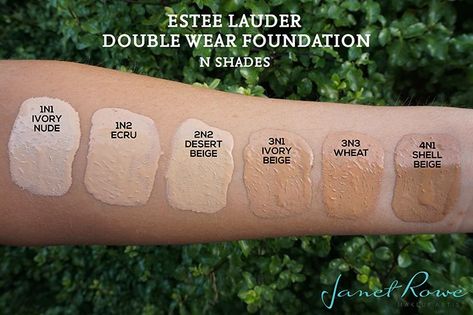 Cosmetics | ombiaiinterijeri Este Lauder Double Wear, Double Wear Estee Lauder, Estee Lauder Double Wear Foundation, Pale Skin Makeup, Foundation Swatches, Double Wear Foundation, Pretty Hurts, Liquid Makeup, Estee Lauder Double Wear