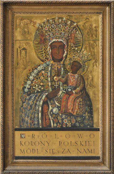 The moving story of the icon of Czestochowa de Comblessac Iconography Style, Marian Shrines, Army Divisions, Our Lady Of Czestochowa, 1 Maccabees, Black Madonna, Faith Journal, French Village, Beautiful Tattoos For Women