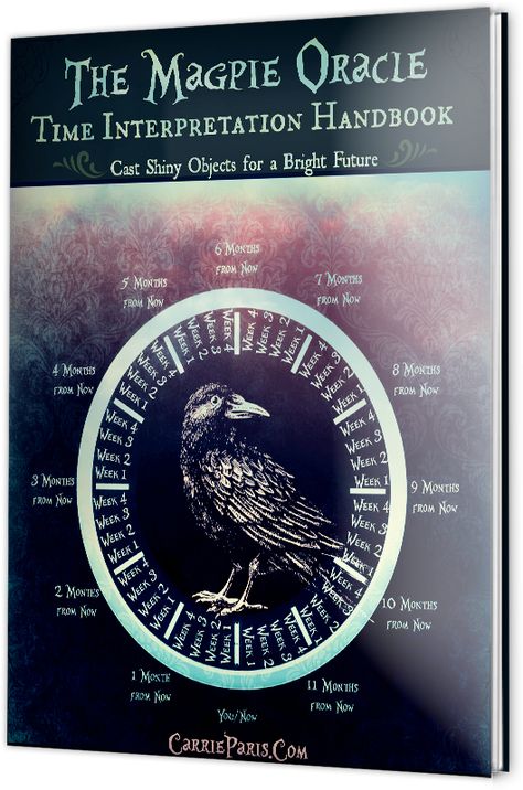 Free PDF Booklet: The Magpie Oracle Time Interpretation Handbook Charm Meanings, Magpie Oracle, Charm Casting, Shiny Objects, Fortune Telling, Spiritual Path, Bright Future, Oracle Cards, Everyday Objects