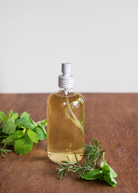 Mint Spray to Boost Hair Growth ~ using fresh or dry rosemary leaves and fresh mint leaves Hair Rinse Recipe, Dunner Wordend Haar, Hair Growth Spray, Mint Hair, Boost Hair Growth, Essential Oils For Hair, Homemade Hair Products, How To Dry Rosemary, Hair Rinse