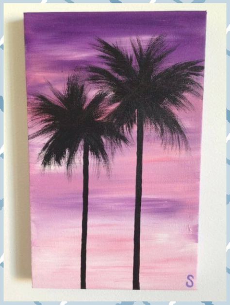 Easy Canvas Painting Ideas, Simple Oil Painting, Simple Canvas Paintings, Paint Nite, Painting Canvases, Easy Canvas Painting, Cute Canvas Paintings, Easy Canvas, Canvas Painting Diy