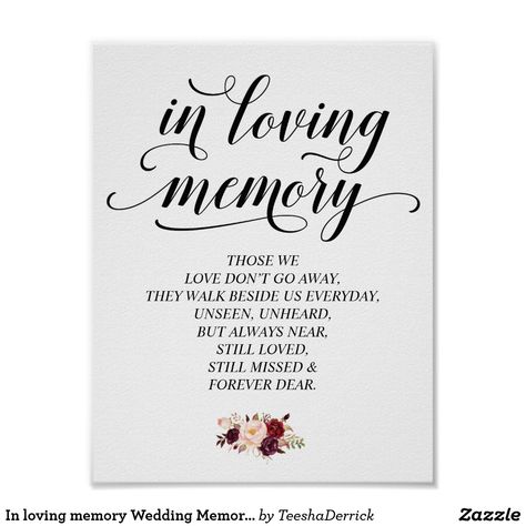 In loving memory Wedding Memorial Table Sign v21 Wedding Memorial Table, Memorial Table Sign, Wedding Memory Table Sign, In Loving Memory Wedding, Loving Memory Wedding, Wedding Song List, Remembrance Candle, Memorial Table, Memory Table Wedding