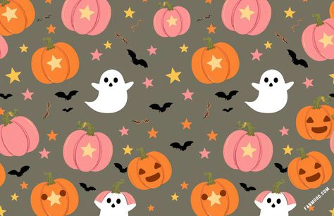 Cute Wallpaper Backgrounds For Computer, Preppy Halloween Wallpaper Laptop, Cute Halloween Desktop Wallpaper, Ghost Laptop Wallpaper, Halloween Wallpaper For Laptop, Ghost Wallpaper Desktop, Pumpkin Desktop Wallpaper, Aesthetic Halloween Wallpaper Laptop, Witchy Laptop Wallpaper