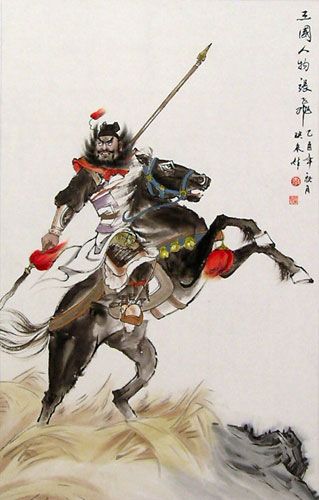 Zhang Fei, Ancient Chinese General, famed legend. China Warrior, Zhang Fei, Chinese General, Three Kingdom, Chinese Style Design, Chinese Folk Art, Chinese Warrior, Three Kingdoms, Dynasty Warriors