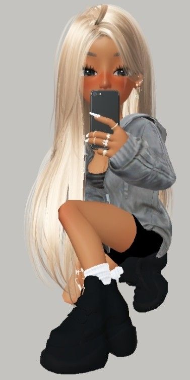 Zepeto Couple Outfit, Zepeto Character Ideas, Aesthetic Zepeto Character, Aesthetic Zepeto, Blonde Hair Cartoon, Zepeto Avatar Ideas, Zepeto Character, Black Disney Princess, Soft Kidcore Aesthetic