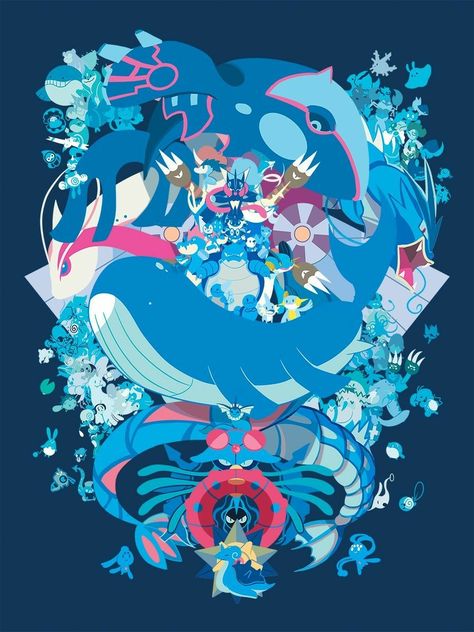 Water Type Pokémon, cool; Pokémon Corsola Pokemon, Goldeen Pokemon, Pokemon Swag, Water Pokemon, Pokemon Bedroom, Pokémon Fanart, Water Type Pokemon, Pokemon Backgrounds, Mega Pokemon